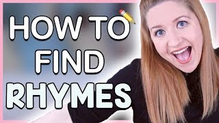 How To Rhyme How To Find Rhymes Fast Songwriting 101 [upl. by Winsor190]