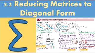 52 Reducing matrices to diagonal form FP2  Chapter 5 Matrix algebra [upl. by Inverson852]