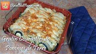 Recette Gratin Courgettes amp Pommes de Terre [upl. by Annaoy]