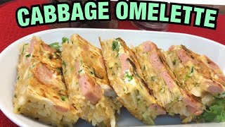 HOW TO COOK CABBAGE OMELETTE  CABBAGE PANCAKE [upl. by Eiramanin]