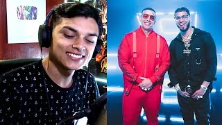 Reacción Daddy Yankee amp Anuel AA  Adictiva Video Oficial Themaxready [upl. by Ayrotal373]