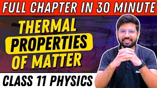 Thermal Properties of Matter Revision OneShot  Chapter 11 Class 11 Physics  CBSE JEE NEET Revision [upl. by Izabel]