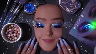 ASMR Cosmic Glam Makeup Application  Whispered Video For Sleep [upl. by Borek188]