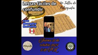 TALLER LETRAS FACIL DE CONFUNDIR PALEOGRAFIA [upl. by Maryellen]