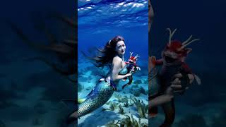 Mermaid Princess Underwater Photography Diving Girl [upl. by Enohpets]