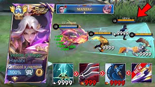 GLOBAL HANABI BEST 1 HIT BUILD 2024 THIS BRUTAL INSANE BUILD IS TOTALLY BROKEN😱 MUST TRY  MLBB [upl. by Ashman]