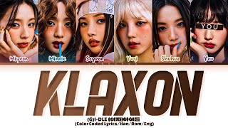 KARAOKEGIDLE quotKlaxonquot 6 Members LyricsYou As A Member [upl. by Arehc]