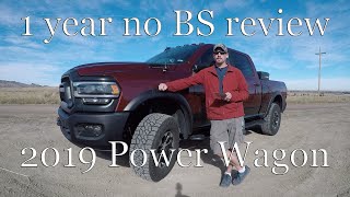 1 Year NO BS Review  2019 Ram Power Wagon [upl. by Grange]