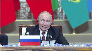 Lintervento di Putin ad Astana per il vertice della Shanghai Cooperation Organization 2024 [upl. by Ditzel643]