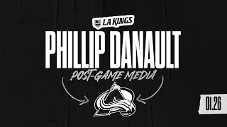 Forward Phillip Danault  012624 LA Kings loss to Colorado Avalanche  Postgame Media [upl. by Anerual]