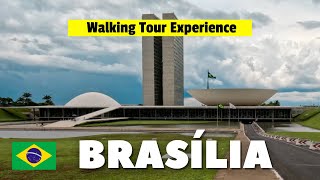 BRASÍLIA BRAZIL Walking Tour 4K  Immersive Sound  WTE 19 [upl. by Yeltsew]