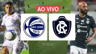 São José 0x0 Remo ao vivo  Brasileirão Série C  19ª Rodada [upl. by Laspisa]