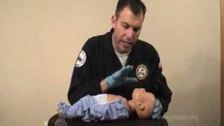 Unconscious Infant Choking Training Video [upl. by Nettle]