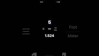 How To Convert Between Meter And Foot  MiKm iOS [upl. by Cott438]