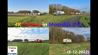 4K Treinen in Moerdijk NL 6122022 [upl. by Alphard729]