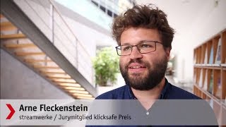 klicksafe Preis 2017 Arne Fleckenstein Streamwerke [upl. by Filiano]