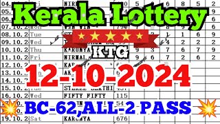 Kerala lottery guessing  12102024  Kerala lottery result [upl. by Georgianna]