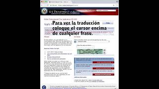 Formulario DS 160 Tutorial en Español 2018 Visa de Turista USA Parte Uno [upl. by Thar]