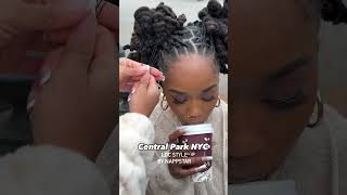 Super Cute Pipe Cleaner Style at Central Park NYC✨🥰 book appointment now wwwNappStarcom locs [upl. by Notnil38]