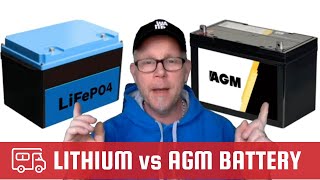 LITHIUM VS AGM BATTERY ➠ Vilket är bäst För amp Nackdelar [upl. by Enilasor]