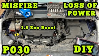 Ford 15 Eco Boost Petrol Misfire Detected Loss Of Power How To Fix P0304 DIY [upl. by Eirok849]