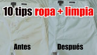 10 Consejos para que la ROPA salga más LIMPIA de la LAVADORA🥼 [upl. by Iver]