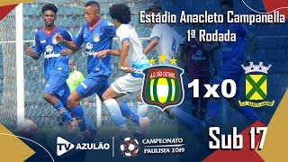 São Caetano 1 x 0 Santo André  Paulista Sub 17 [upl. by Aicilehp]