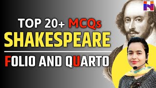 Shakespeares Folio and Quarto Editions  Top 20 MCQs  TGT English Preparation [upl. by Ardnayek148]