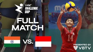 🇮🇳 IND vs 🇮🇩 IDN  Playoffs  AVC Challenge Cup 2024  Classification  presented by VBTV [upl. by Annez]