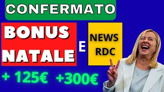 🎄 Nuovi BONUS NATALE 300€ e Novità sul REDDITO di CITTADINANZA ⚡️ Manovra Governo MELONI 🔴 [upl. by Eleonora547]