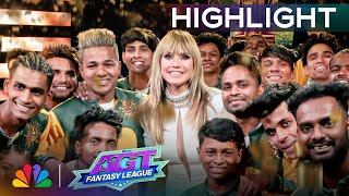 Golden Buzzer Heidi Klum TAKES VUnbeatable  SemiFinals  AGT Fantasy League 2024 [upl. by Chaffinch87]