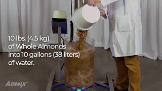 Mixing Whole Nuts into Water [upl. by Eedna]