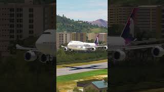 Impossible Landing Amazing View before the Plane Lands at the Airport ep100 [upl. by Tedder]