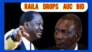 Raila drops AUC bid for Gen Zs revolution to Succeed after ruto blackmailed him [upl. by Brackett904]