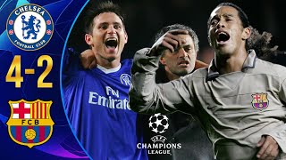 Chelsea vs Barcelona 42  UCL Round of 16 2nd Leg 2005 [upl. by Ylek739]