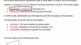 ACCA P5  10 Performance evaluation models [upl. by Clower65]