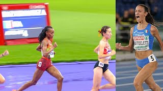 Beatrice Chebet wins Nadia Battocletti in Womens 10000M Olympics Paris 2024 for Gold amp Nadia Silver [upl. by Llerrac625]