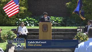 Hyde School Graduation Speech 2024 Caleb McCourt [upl. by Ray]