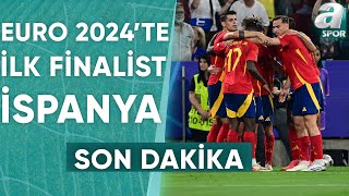 İspanya 21 Fransa  Lamal Tarihe Geçti İspanya Finale Yükseldi  A Spor  EURO 2024Te Bugün [upl. by Borlow]