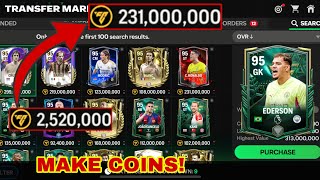 HOW TO MAKE MILLIONS OF COINS EASILY IN FC MOBILE 24 DO THIS [upl. by Maire729]