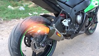 INSANE ZX10R Akrapovic Shorty Full System Exhaust Sound  Flyby [upl. by Revorg]