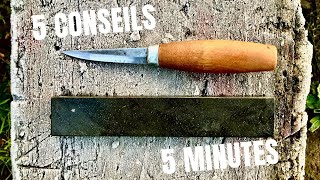 5 conseils daffûtage de couteau en 5 minutes CHRONO [upl. by Rancell366]