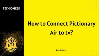 How to Connect Pictionary Air to Tv [upl. by Clarabelle]