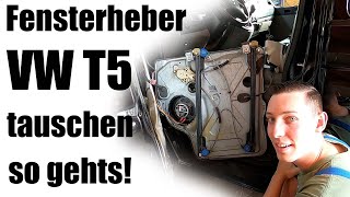 VW T5 Fensterheber Tauschen was ist kaputt [upl. by Allain]