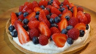 Tarte facile aux fraises framboises et myrtilles [upl. by Pontone]