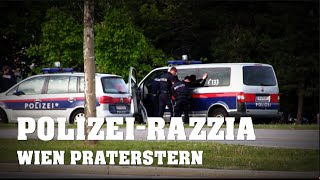 DROGENRAZZIA am Praterstern  POLIZEIEINSATZWien  26042016 [upl. by Asilef]