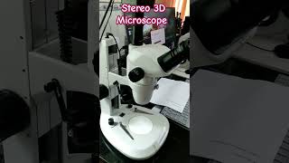 Stereo Microscope for 3D viewing microscope 3dmicroscope stereomicroscope shorts [upl. by Anaibaf739]