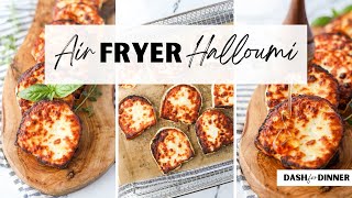 Air Fryer Halloumi Easy Appetizer or Salad Topping [upl. by Drhacir]