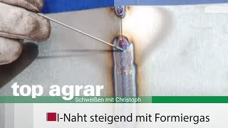 Folge 10 WIGSchweißen INaht steigend mit Formierplatte [upl. by Avi397]