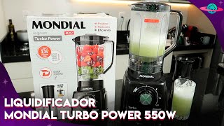 LIQUIDIFICADOR MONDIAL TURBO POWER 550W L99 FB LIQUIDIFICADOR TURBO BARATO E BOM UNBOXING [upl. by Ebarta]